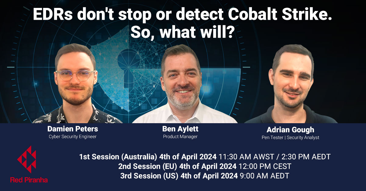EDRs don't stop or detect Cobalt Strike. So, what will?