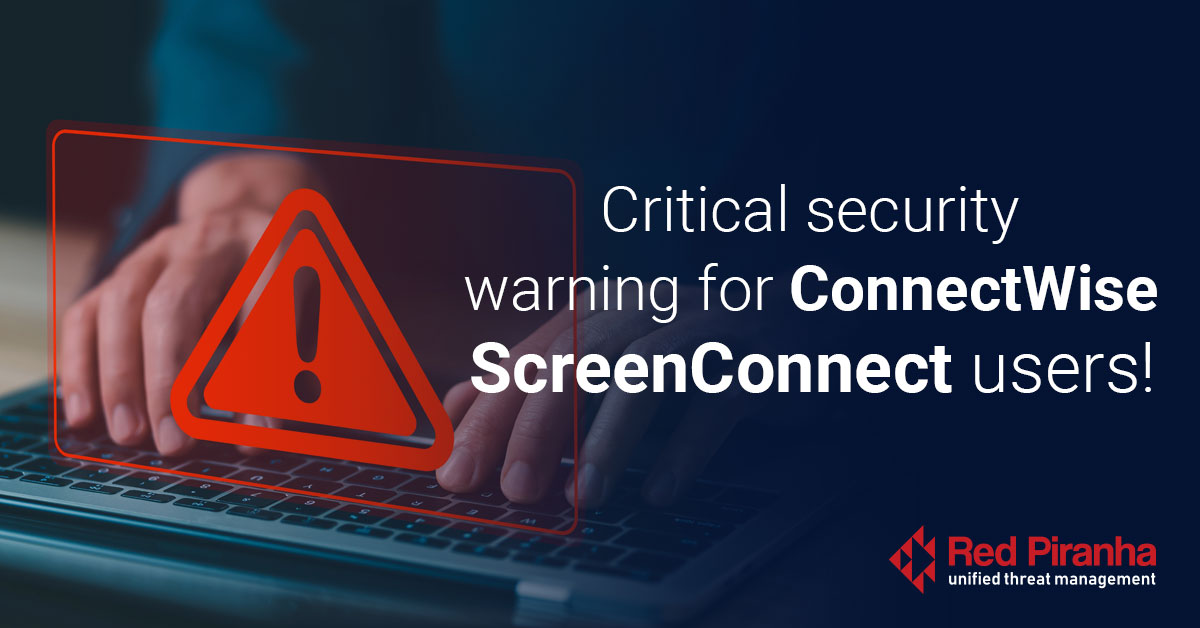 ConnectWise ScreenConnect Security Warning Banner