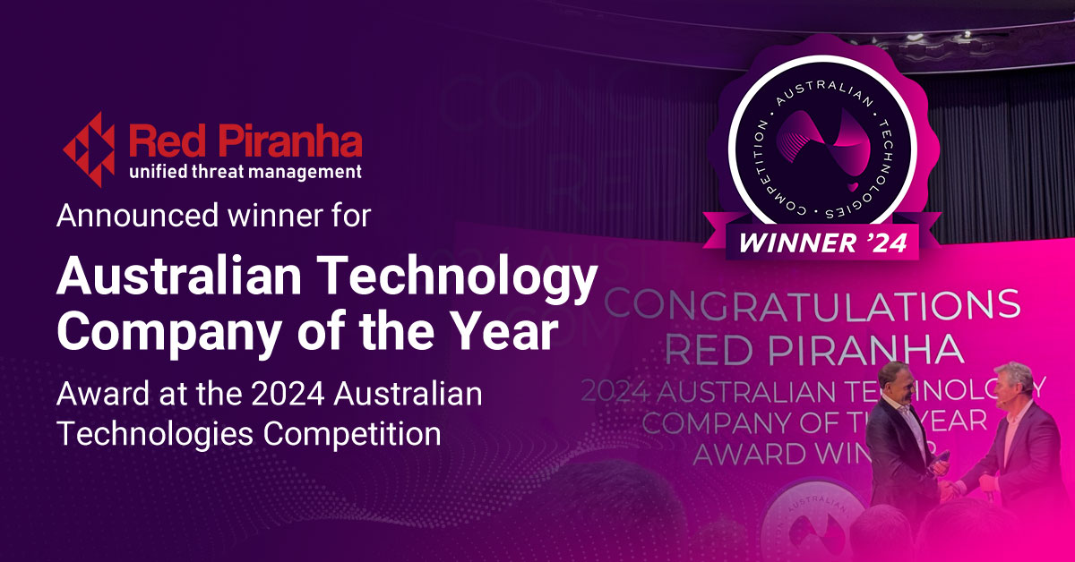 Australian Tech Competition Company of the year winner - Red Piranha