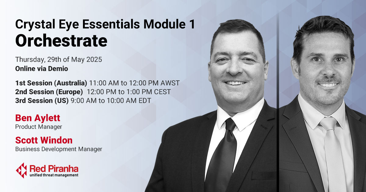 Crystal Eye Essentials Module 1: Orchestrate