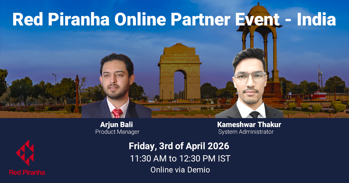 Red Piranha Online Partner Event - India 3rd April 2026