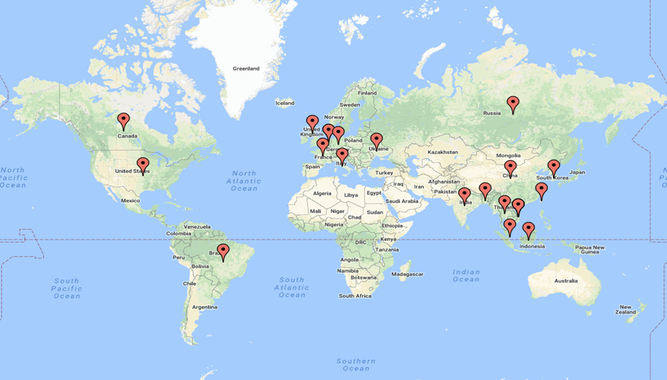 Cyber Security Threat Geolocation April 16-23 2018